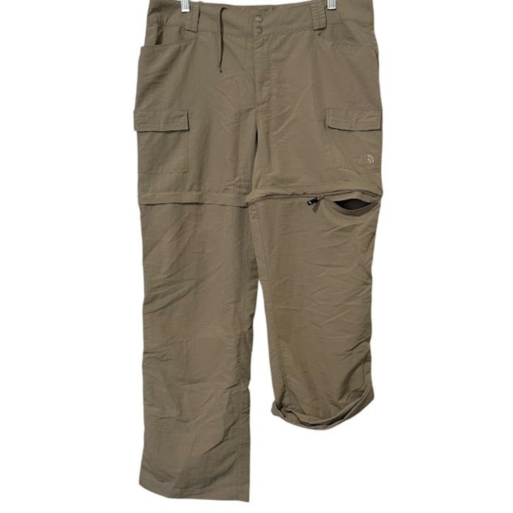 The‎ North Face Khaki Paramount Convertible Shorts Roll Up Nylon Pants Womens 16